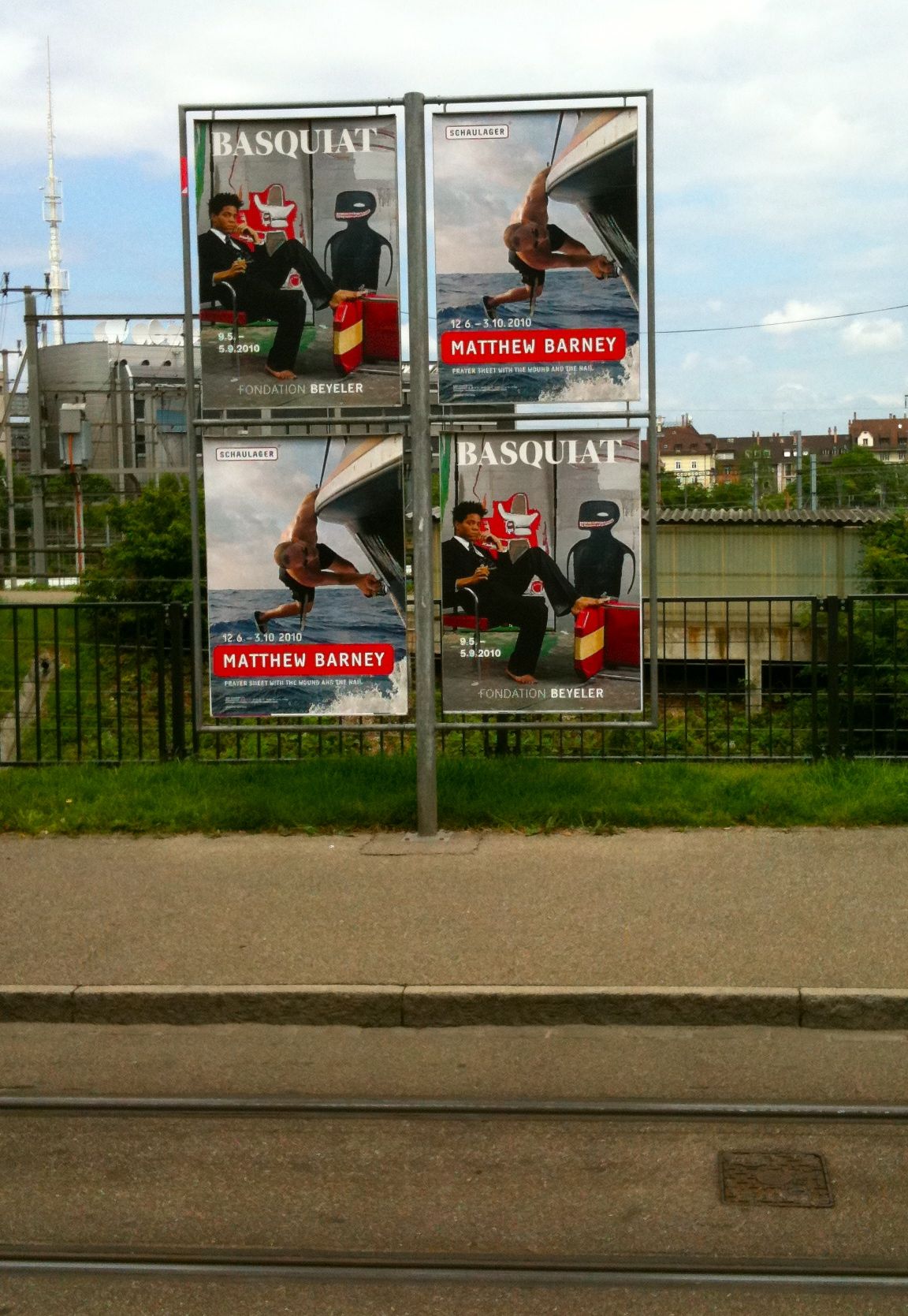 Ads around Basel for the opening